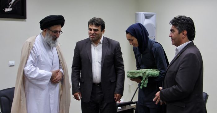 تقدیر امام جمعه کرج از کیمیا علیزاده